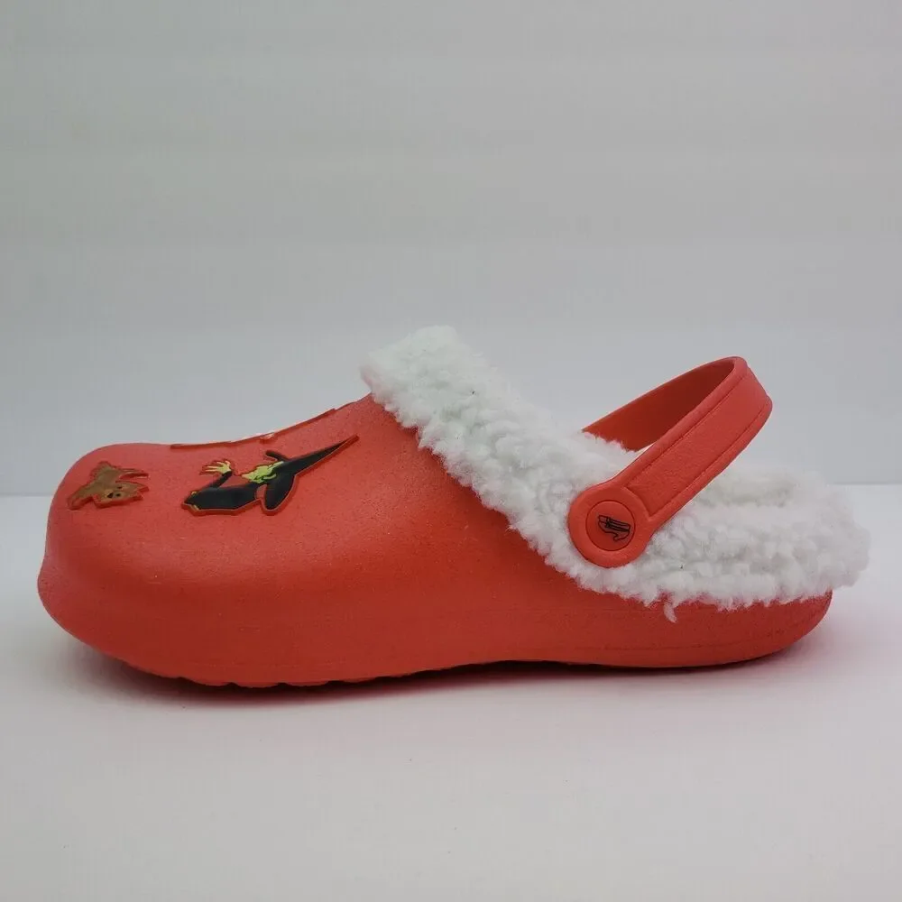 The Wizard Of Oz Girls Size 2/3 Red Slip On Lined Comfort Clog Shoes